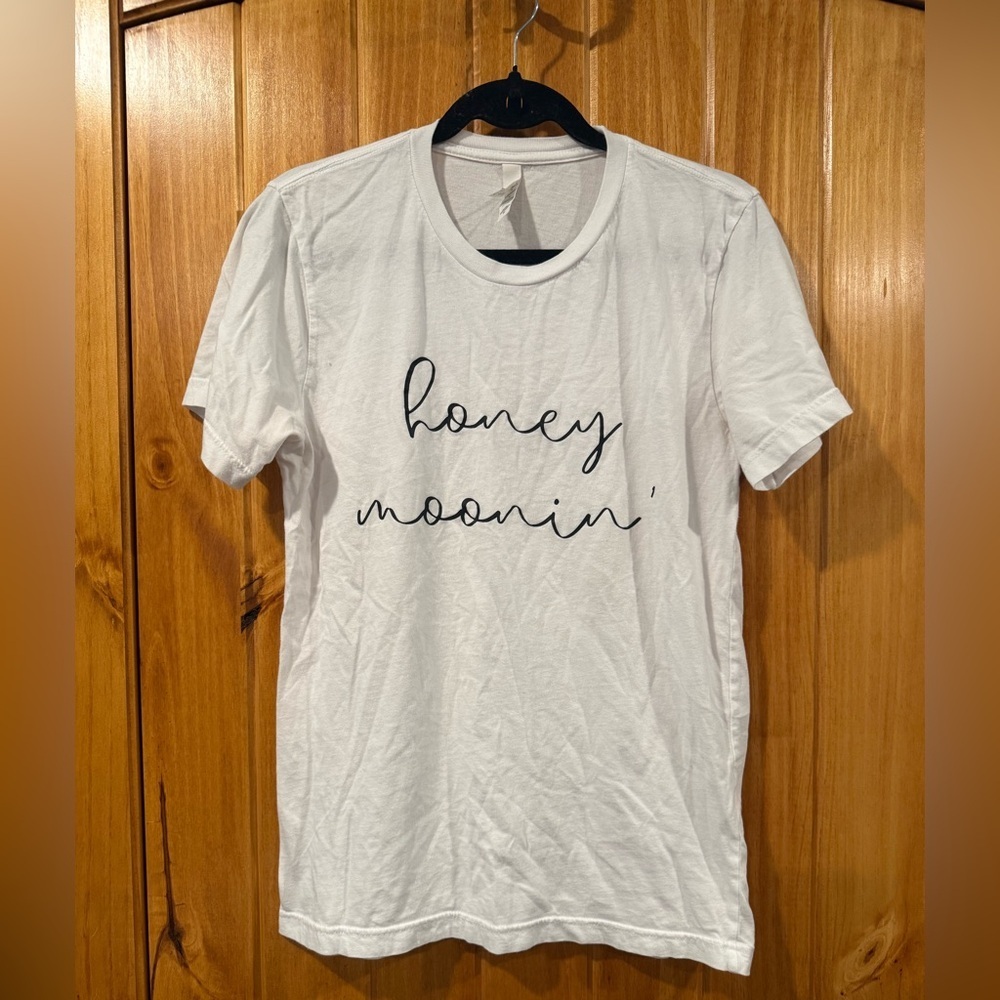 Honey Moonin -Bride Wife Wedding- White Tee